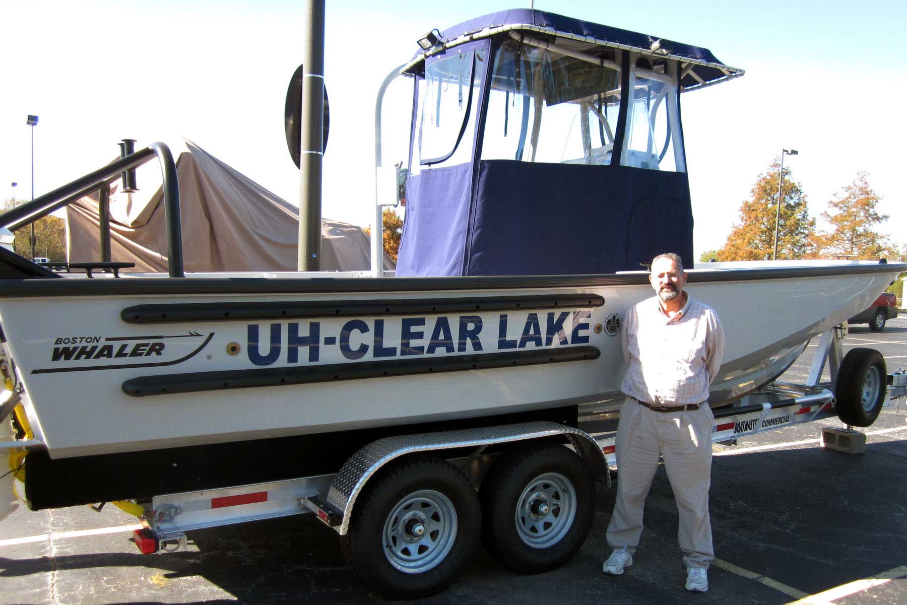 Dr. George Guillen, pictured with a 25-foot Boston Whaler